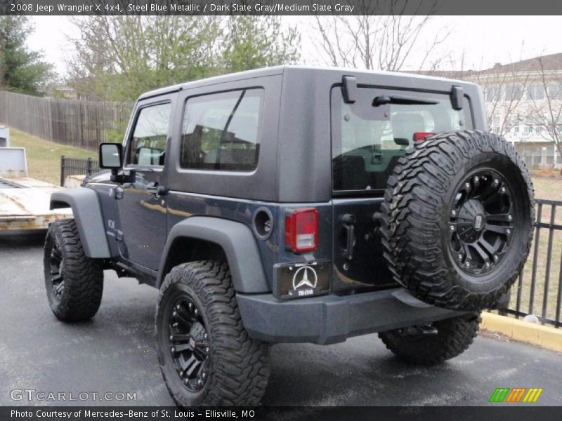 Steel Blue Metallic / Dark Slate Gray/Medium Slate Gray 2008 Jeep Wrangler X 4x4