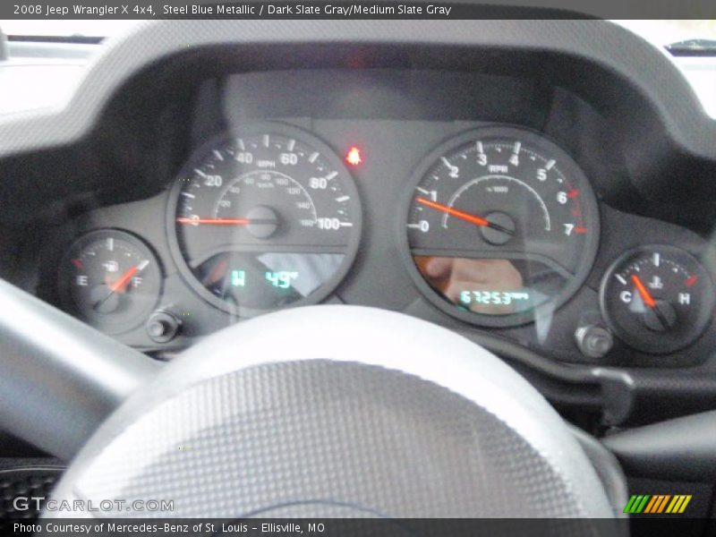 Steel Blue Metallic / Dark Slate Gray/Medium Slate Gray 2008 Jeep Wrangler X 4x4