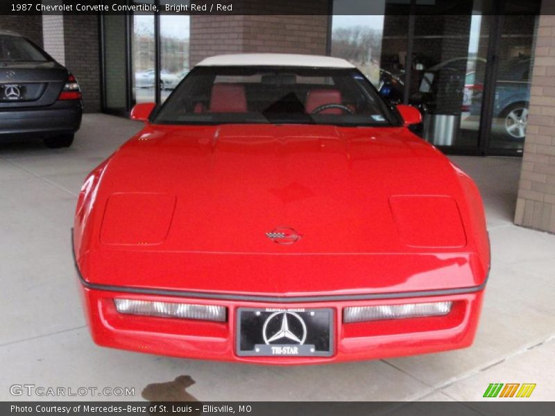 Bright Red / Red 1987 Chevrolet Corvette Convertible