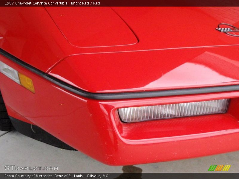 Bright Red / Red 1987 Chevrolet Corvette Convertible
