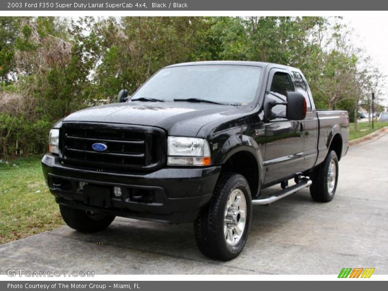 Black / Black 2003 Ford F350 Super Duty Lariat SuperCab 4x4