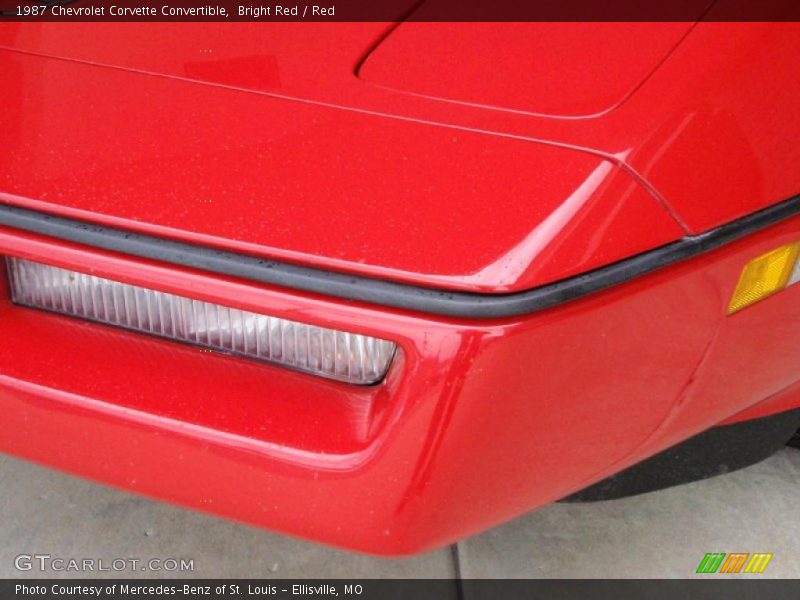 Bright Red / Red 1987 Chevrolet Corvette Convertible