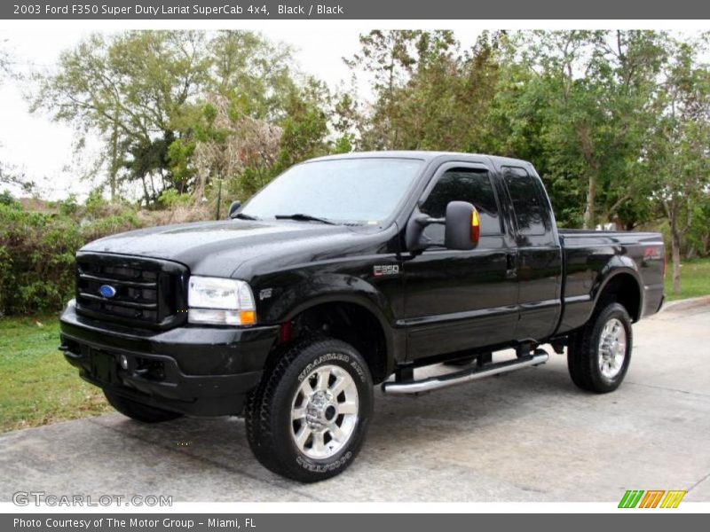 Black / Black 2003 Ford F350 Super Duty Lariat SuperCab 4x4