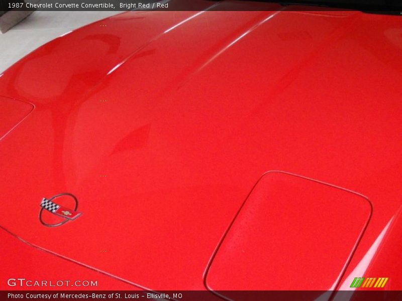 Bright Red / Red 1987 Chevrolet Corvette Convertible