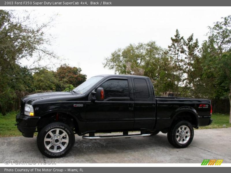 Black / Black 2003 Ford F350 Super Duty Lariat SuperCab 4x4