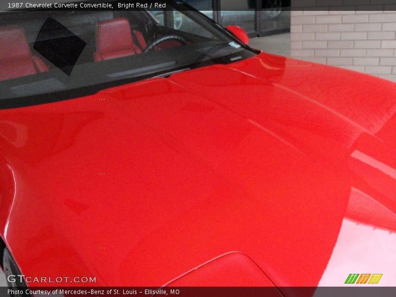 Bright Red / Red 1987 Chevrolet Corvette Convertible