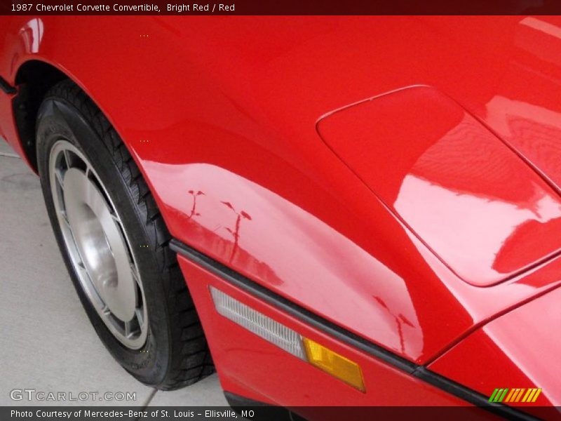 Bright Red / Red 1987 Chevrolet Corvette Convertible