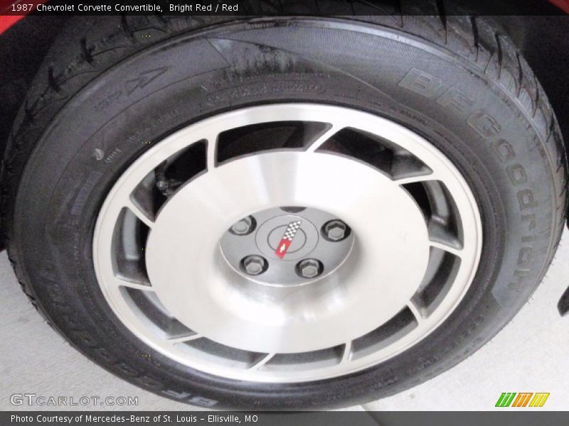 Bright Red / Red 1987 Chevrolet Corvette Convertible