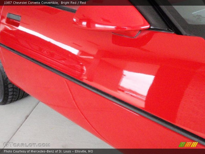 Bright Red / Red 1987 Chevrolet Corvette Convertible