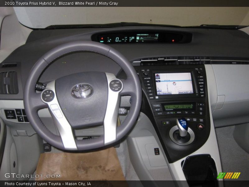 Blizzard White Pearl / Misty Gray 2010 Toyota Prius Hybrid V