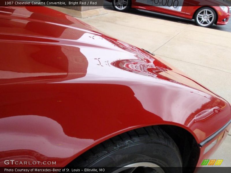 Bright Red / Red 1987 Chevrolet Corvette Convertible