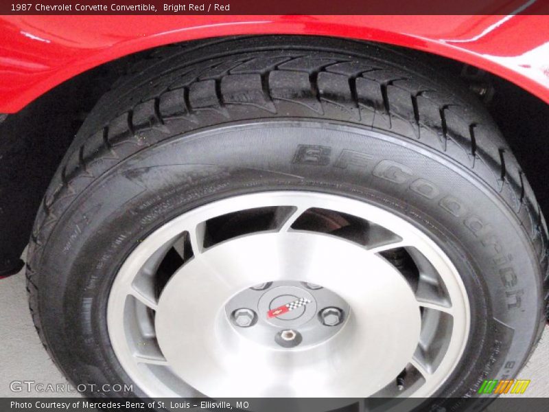 Bright Red / Red 1987 Chevrolet Corvette Convertible