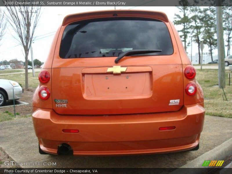 Sunburst Orange II Metallic / Ebony Black/Gray 2008 Chevrolet HHR SS