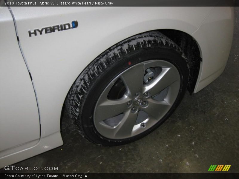 Blizzard White Pearl / Misty Gray 2010 Toyota Prius Hybrid V