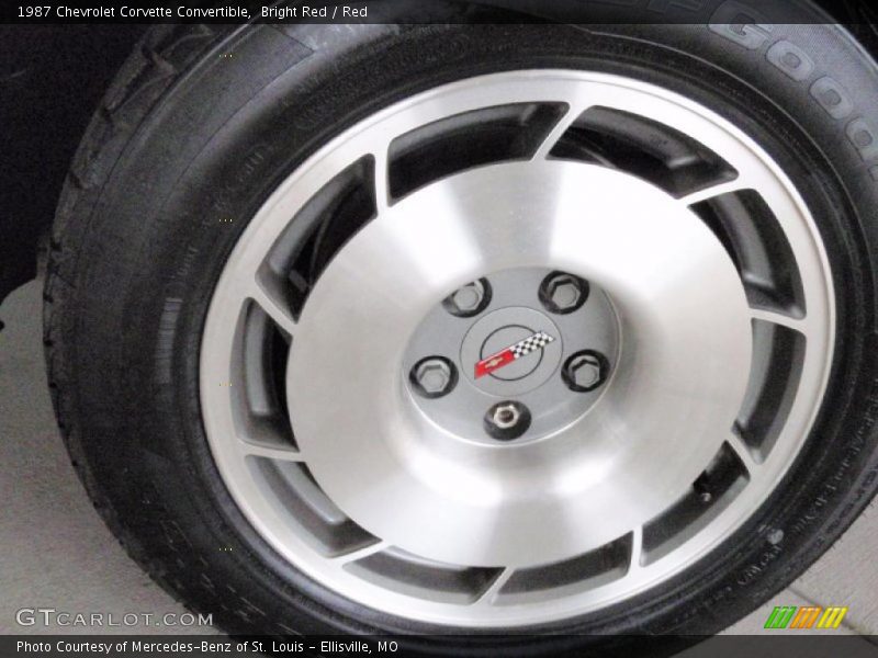 Bright Red / Red 1987 Chevrolet Corvette Convertible