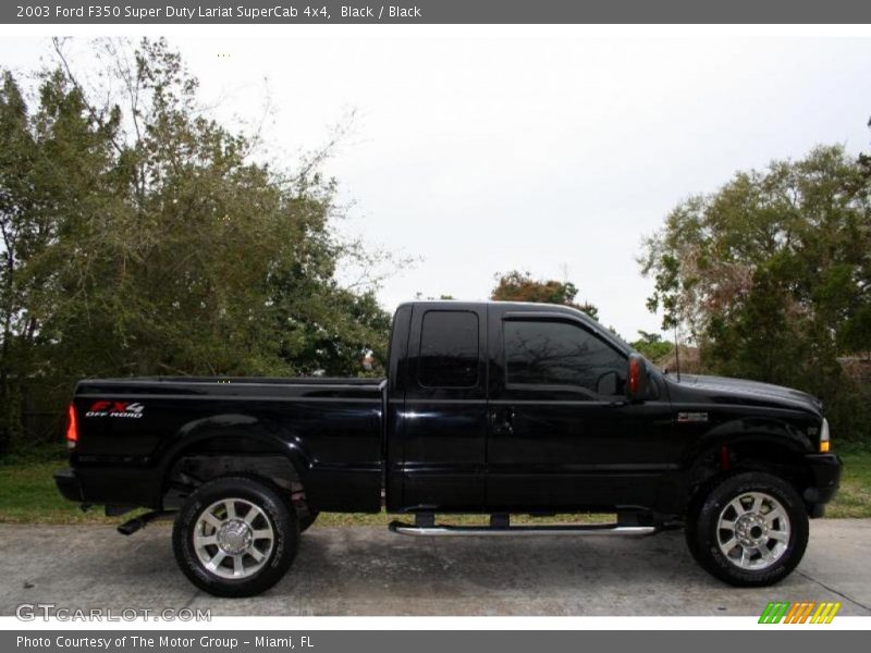 Black / Black 2003 Ford F350 Super Duty Lariat SuperCab 4x4