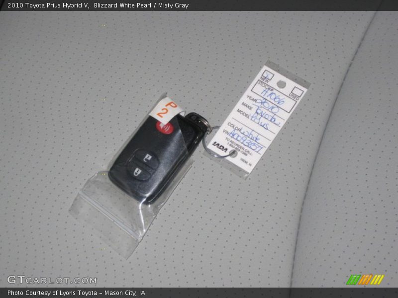 Blizzard White Pearl / Misty Gray 2010 Toyota Prius Hybrid V