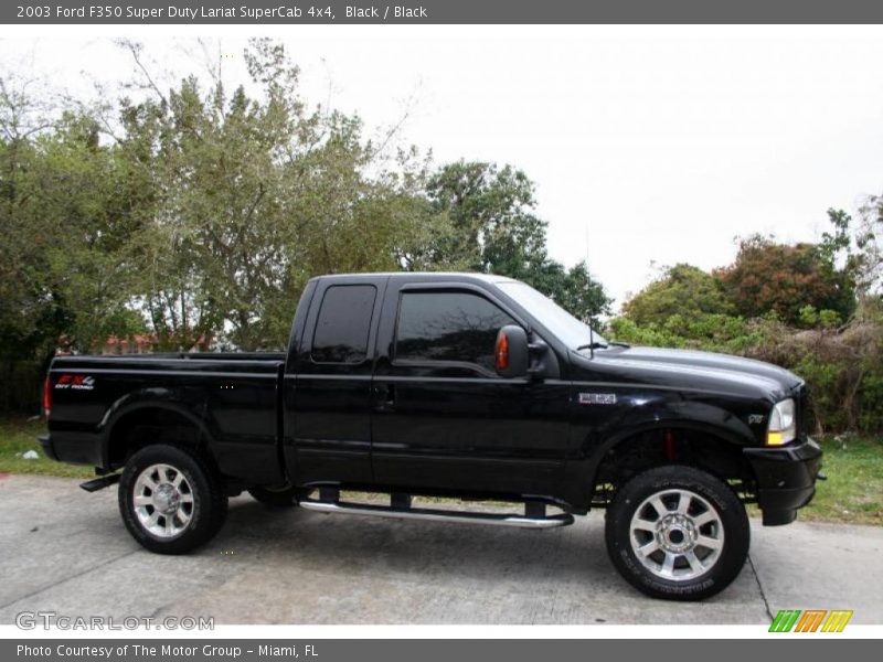 Black / Black 2003 Ford F350 Super Duty Lariat SuperCab 4x4