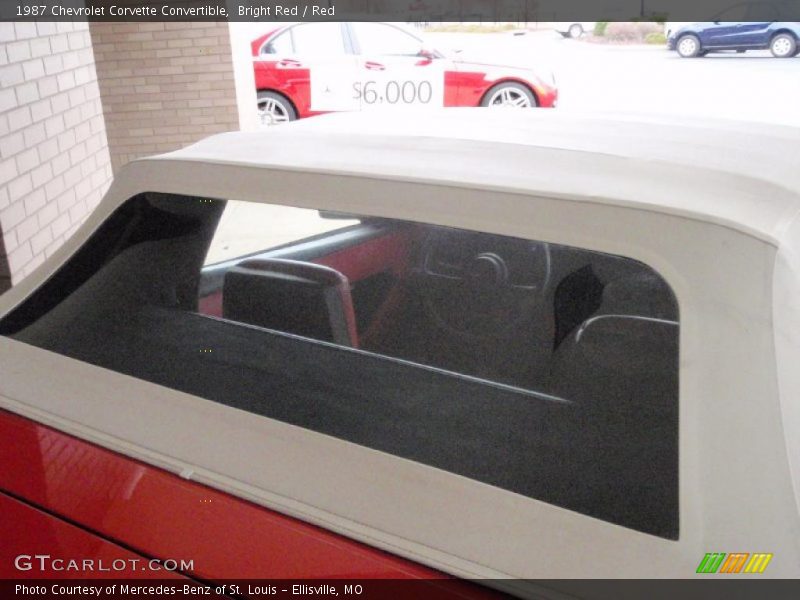 Bright Red / Red 1987 Chevrolet Corvette Convertible