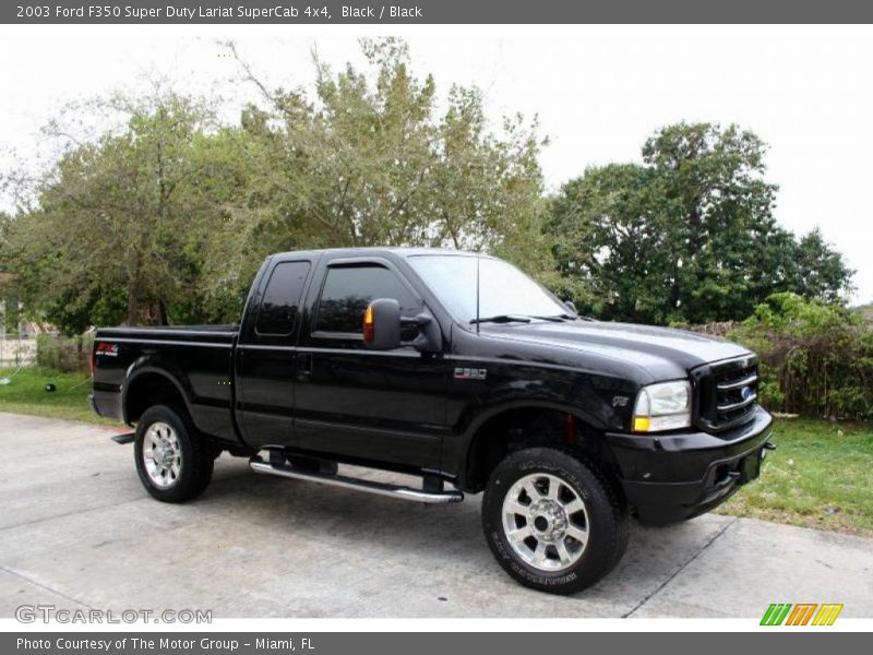 Black / Black 2003 Ford F350 Super Duty Lariat SuperCab 4x4