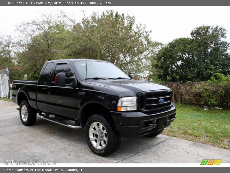 Black / Black 2003 Ford F350 Super Duty Lariat SuperCab 4x4