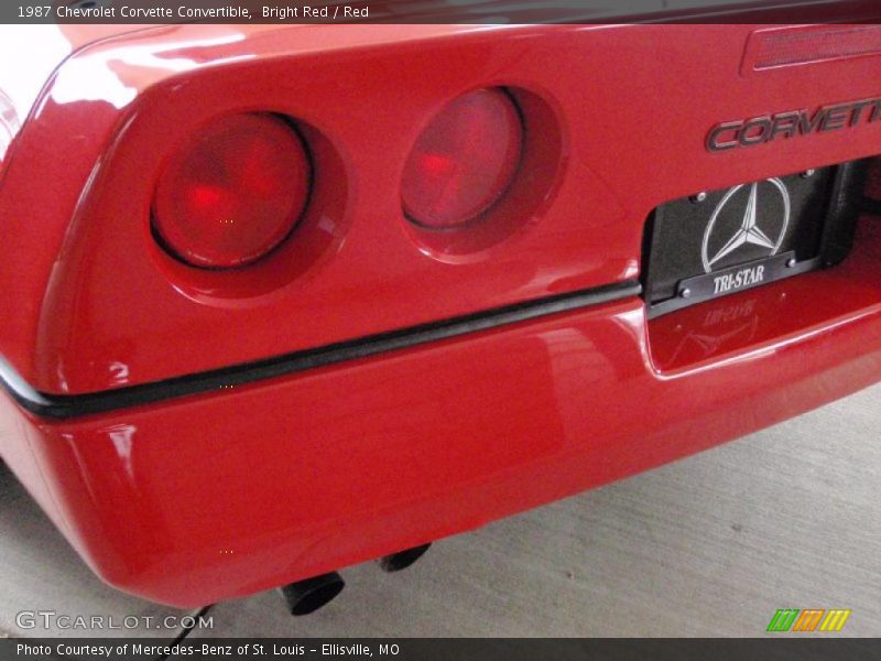 Bright Red / Red 1987 Chevrolet Corvette Convertible