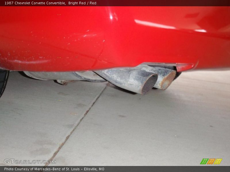 Bright Red / Red 1987 Chevrolet Corvette Convertible