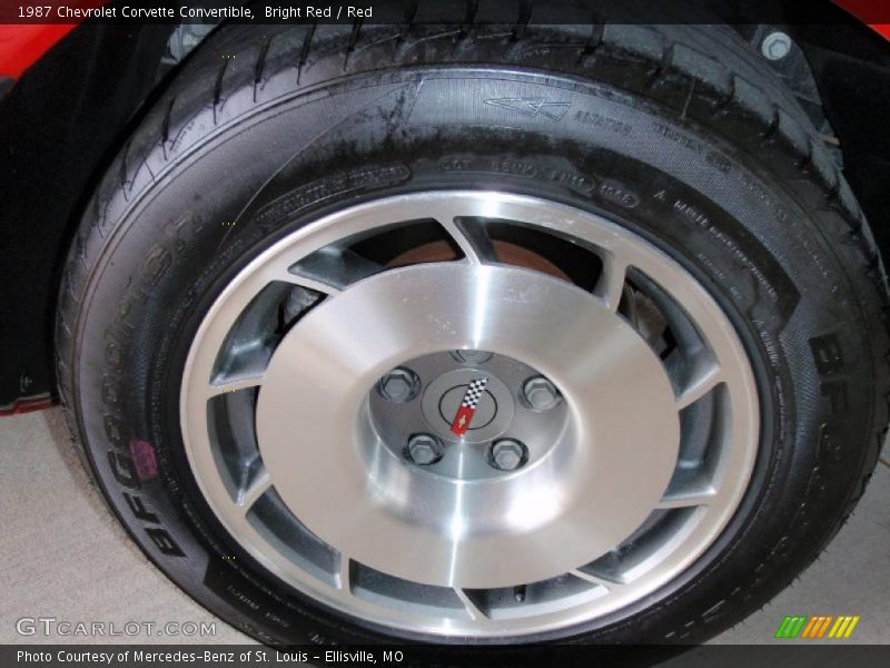 Bright Red / Red 1987 Chevrolet Corvette Convertible