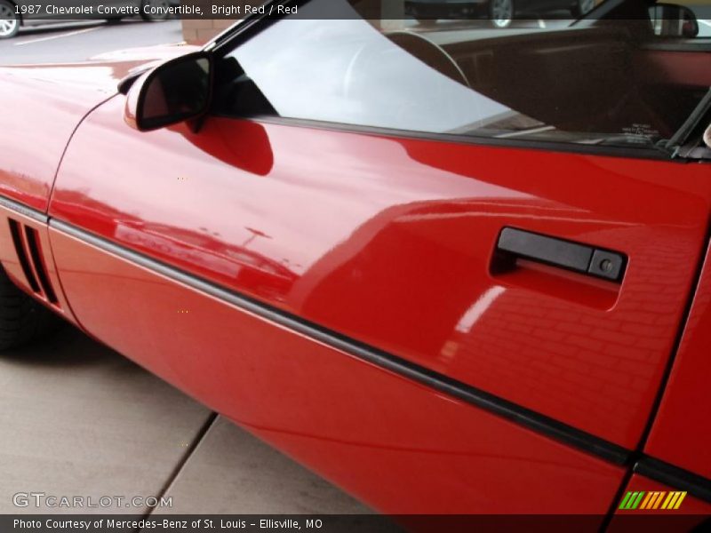 Bright Red / Red 1987 Chevrolet Corvette Convertible