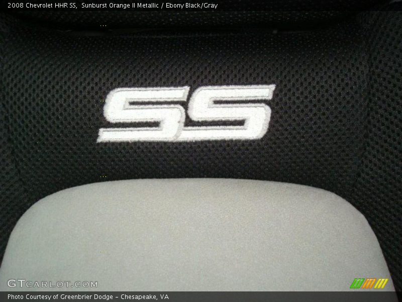 Sunburst Orange II Metallic / Ebony Black/Gray 2008 Chevrolet HHR SS