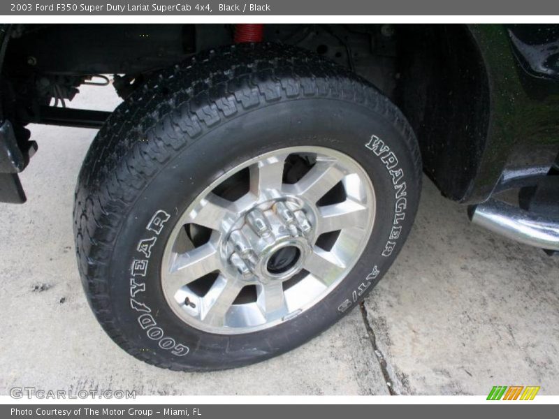 Black / Black 2003 Ford F350 Super Duty Lariat SuperCab 4x4