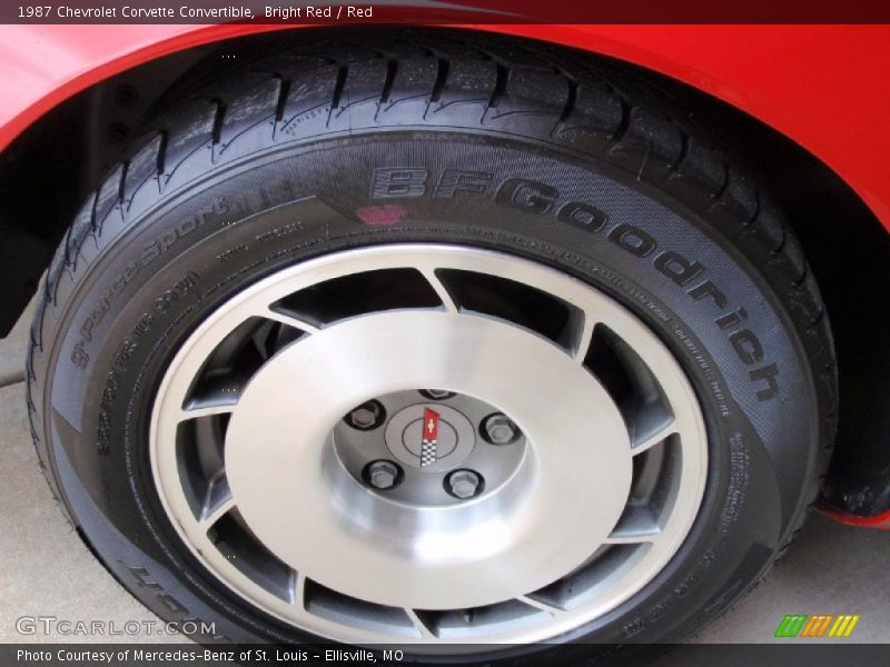 Bright Red / Red 1987 Chevrolet Corvette Convertible