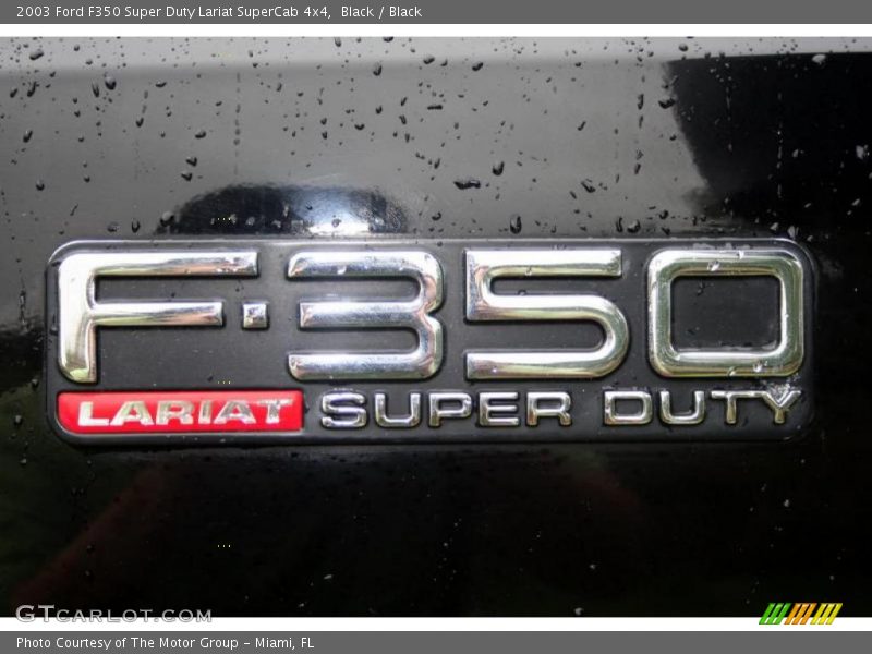 Black / Black 2003 Ford F350 Super Duty Lariat SuperCab 4x4