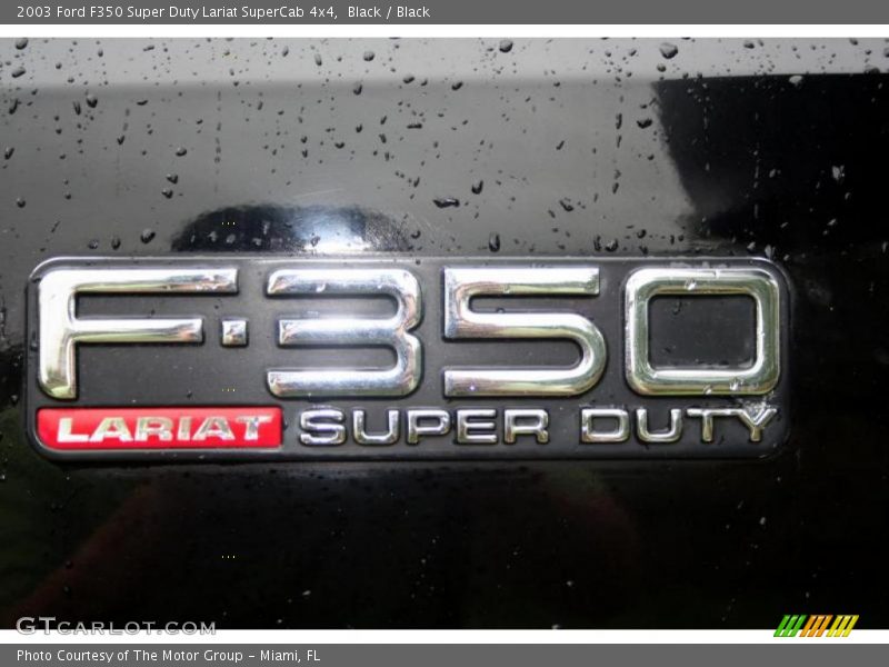 Black / Black 2003 Ford F350 Super Duty Lariat SuperCab 4x4