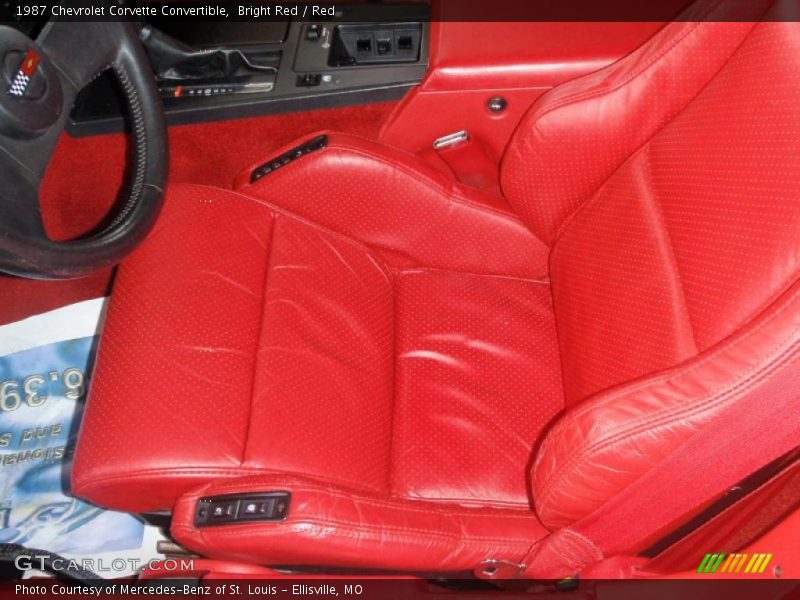 Bright Red / Red 1987 Chevrolet Corvette Convertible