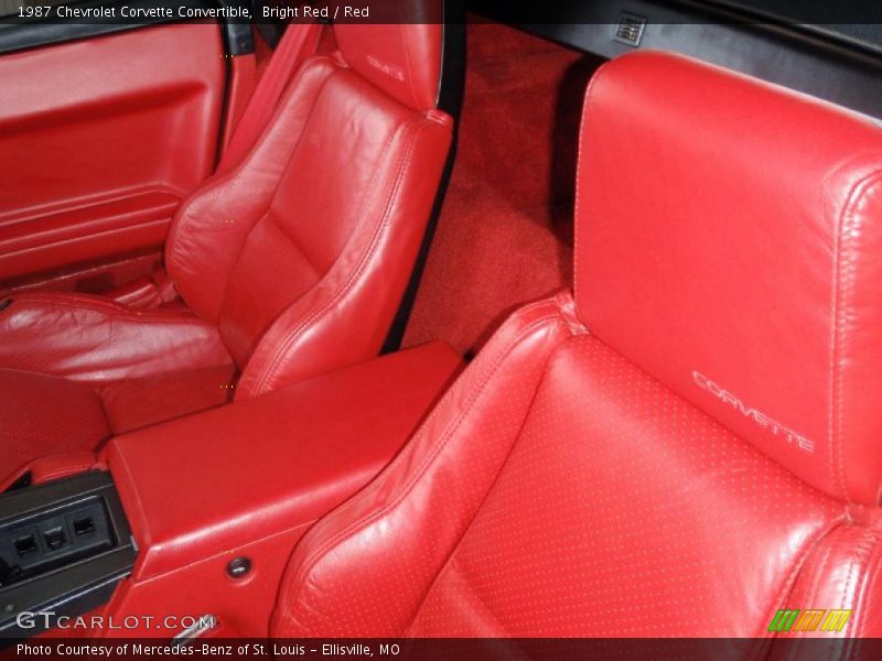Bright Red / Red 1987 Chevrolet Corvette Convertible