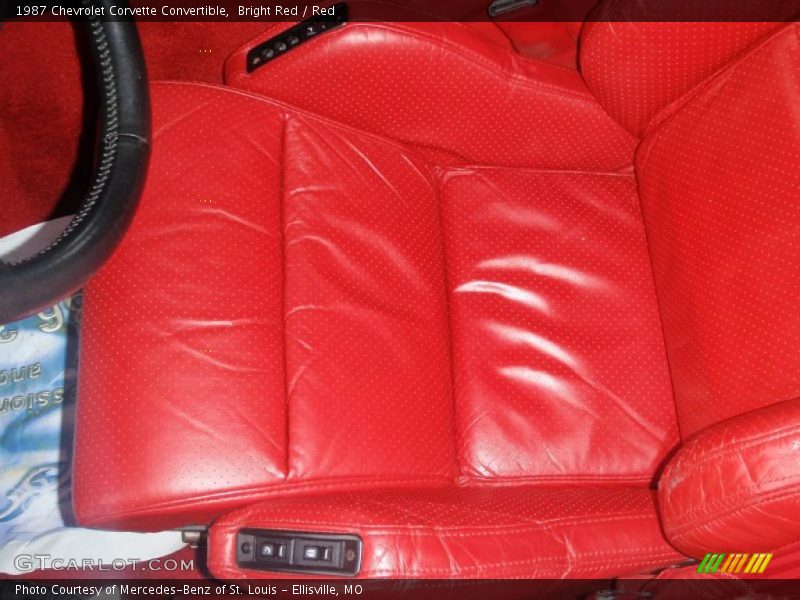 Bright Red / Red 1987 Chevrolet Corvette Convertible