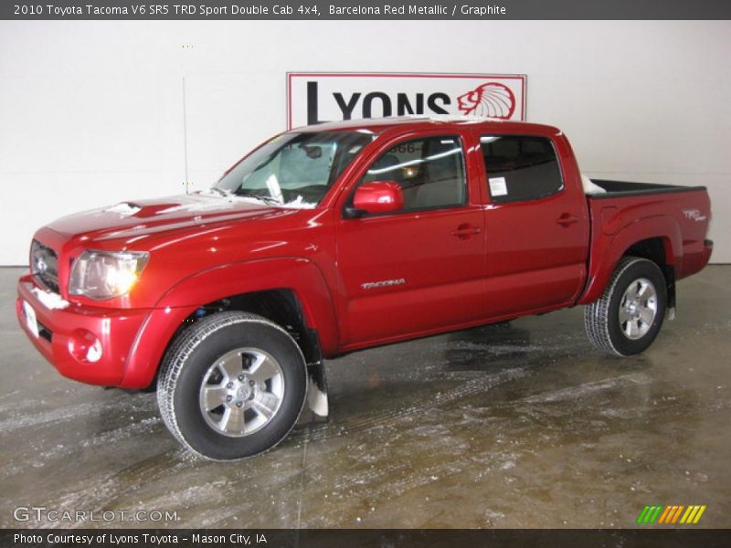 Barcelona Red Metallic / Graphite 2010 Toyota Tacoma V6 SR5 TRD Sport Double Cab 4x4