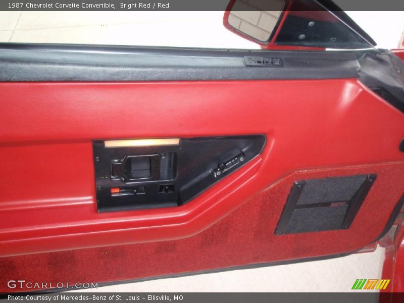Bright Red / Red 1987 Chevrolet Corvette Convertible
