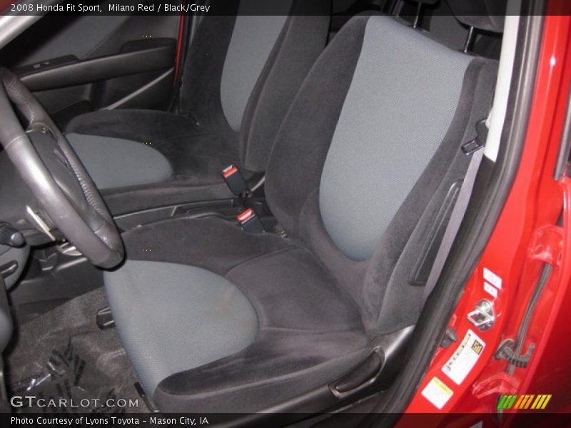 Milano Red / Black/Grey 2008 Honda Fit Sport