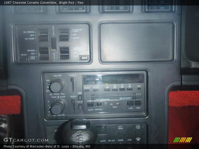Bright Red / Red 1987 Chevrolet Corvette Convertible