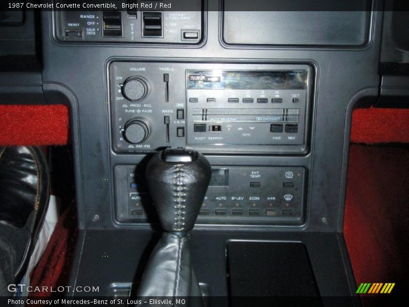 Bright Red / Red 1987 Chevrolet Corvette Convertible