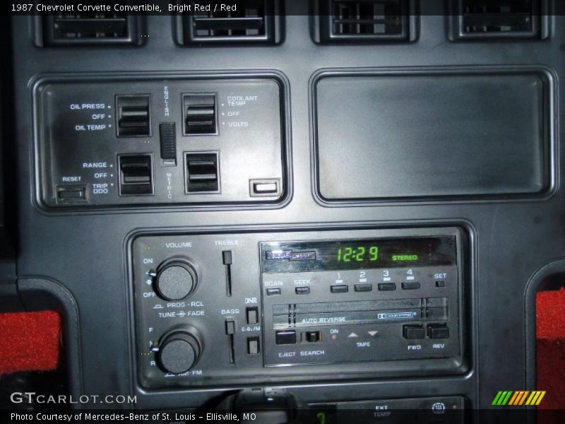 Bright Red / Red 1987 Chevrolet Corvette Convertible