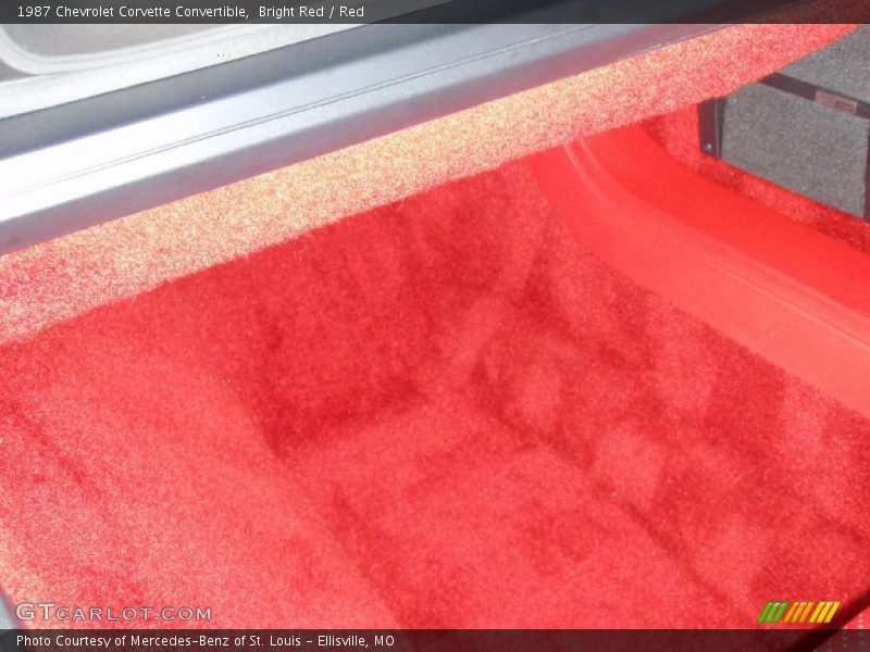 Bright Red / Red 1987 Chevrolet Corvette Convertible