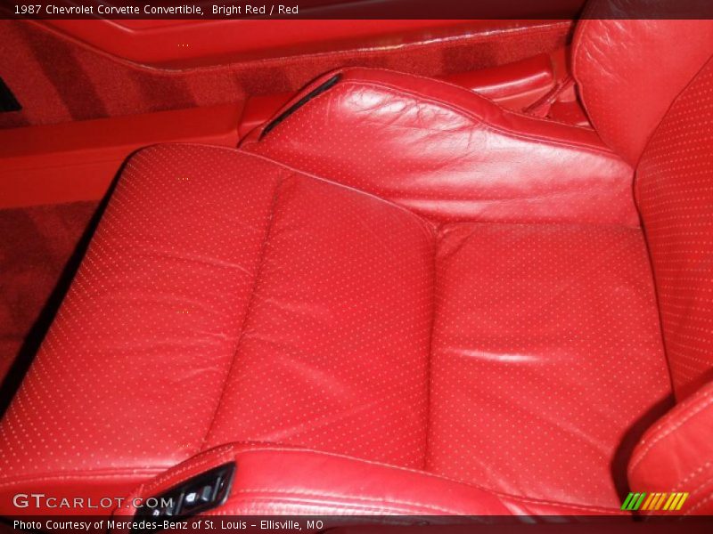 Bright Red / Red 1987 Chevrolet Corvette Convertible
