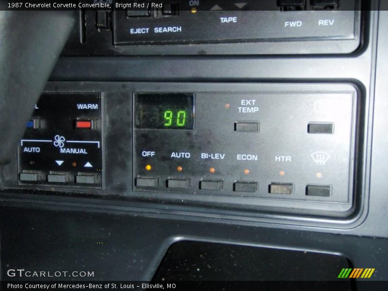Bright Red / Red 1987 Chevrolet Corvette Convertible