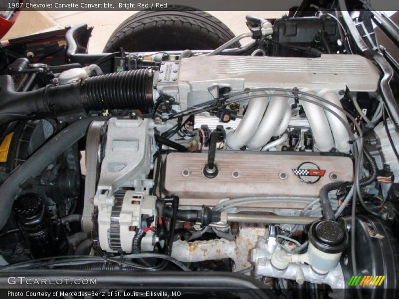 Bright Red / Red 1987 Chevrolet Corvette Convertible