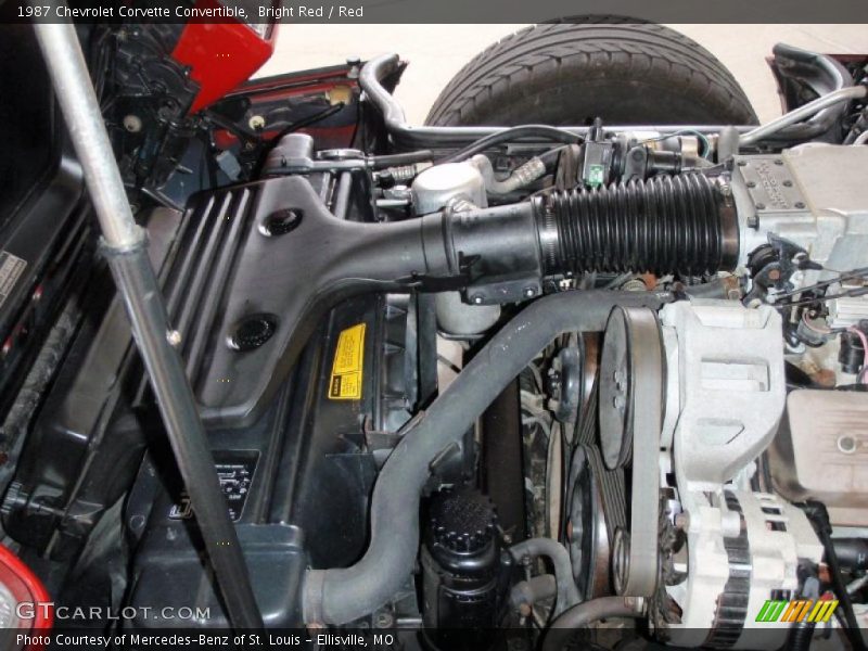 Bright Red / Red 1987 Chevrolet Corvette Convertible
