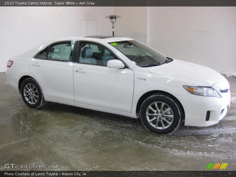 Super White / Ash Gray 2010 Toyota Camry Hybrid