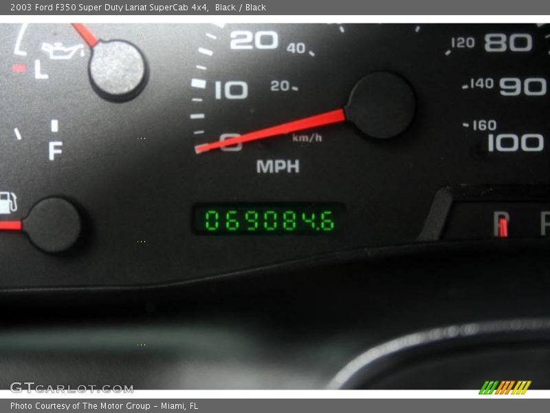 Black / Black 2003 Ford F350 Super Duty Lariat SuperCab 4x4